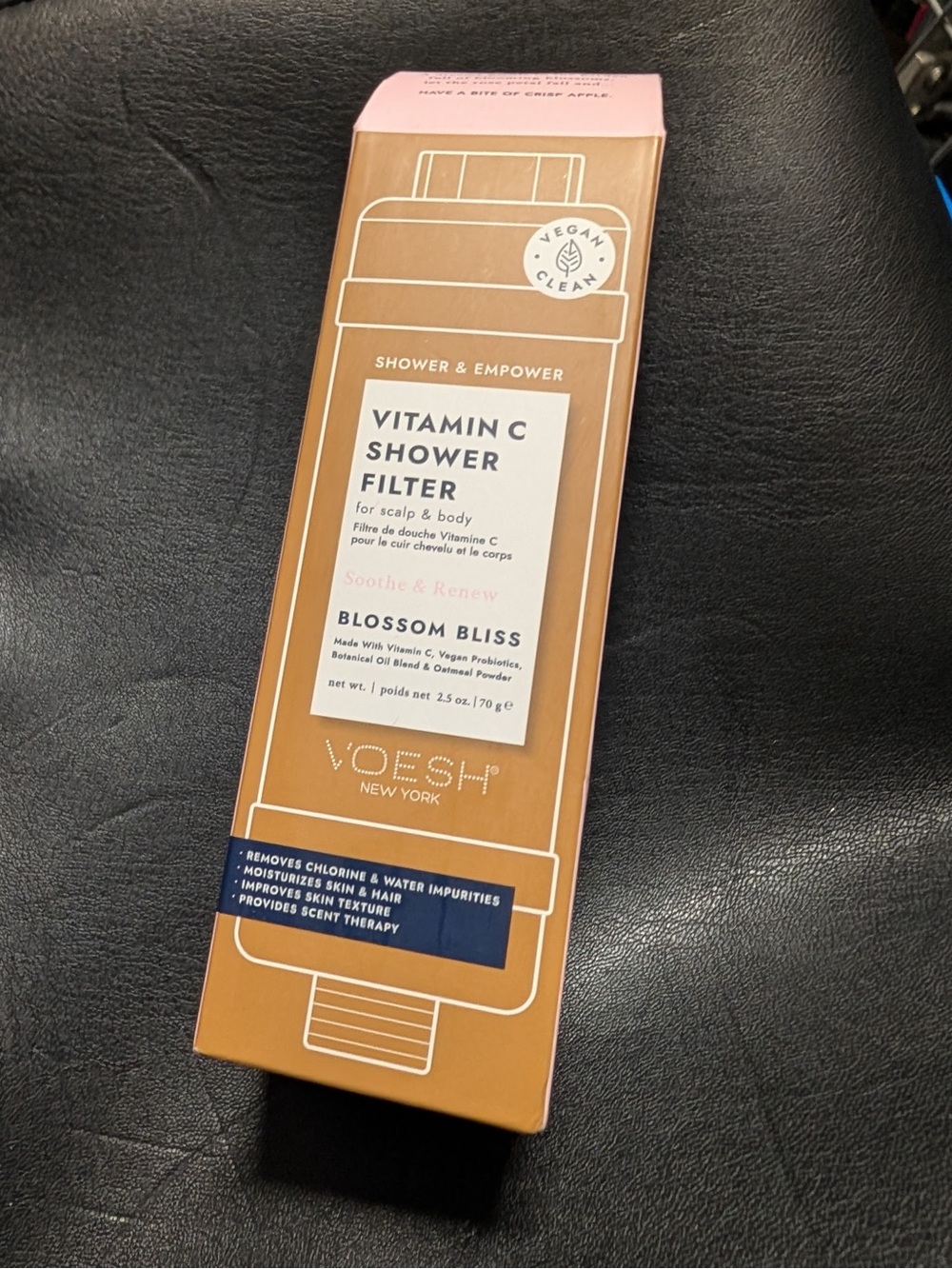 Voesh Vitamin C Shower Filter Hair & Scalp Treatment — Blossom Bliss (Peach)